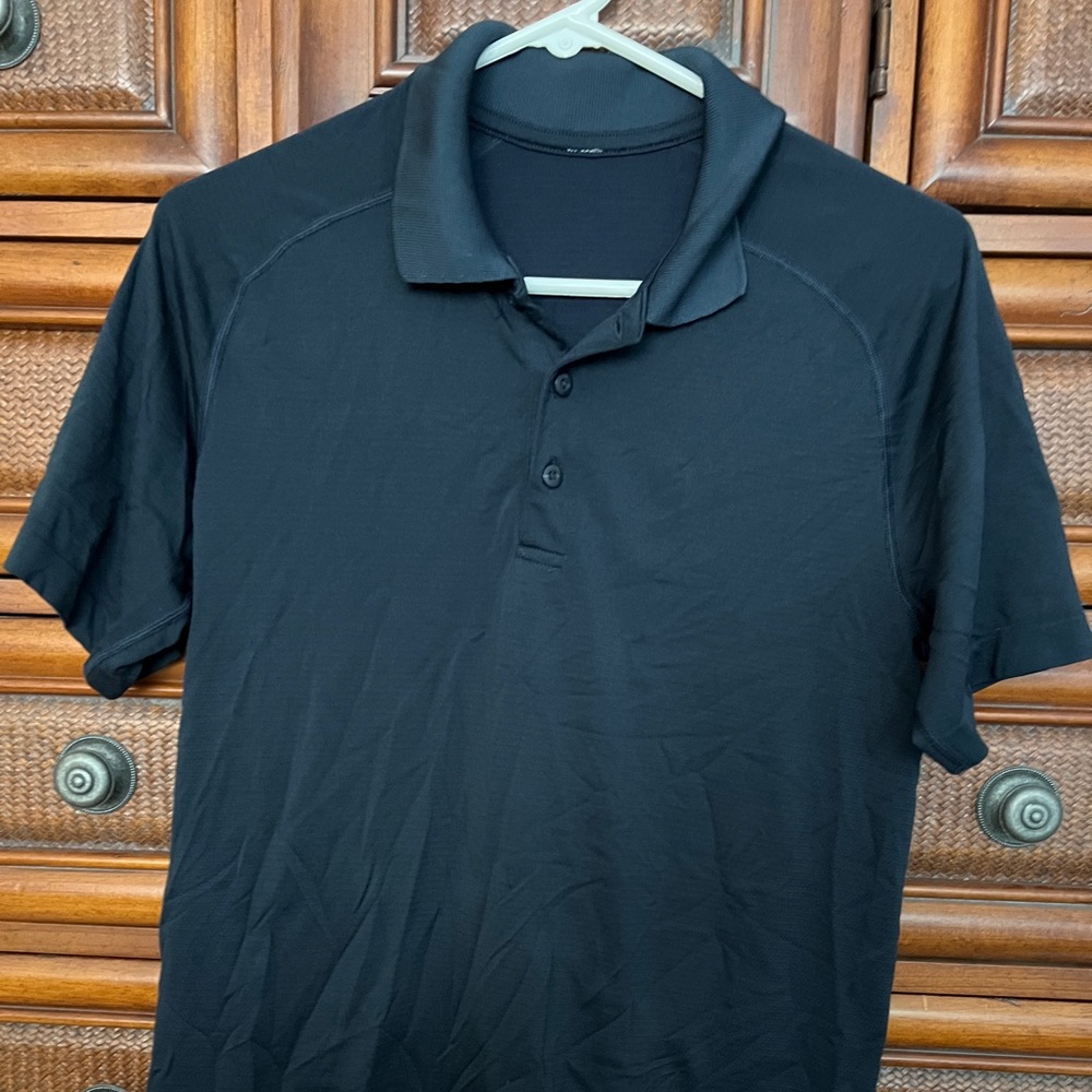 lululemon men metal tech vent polo navy size small